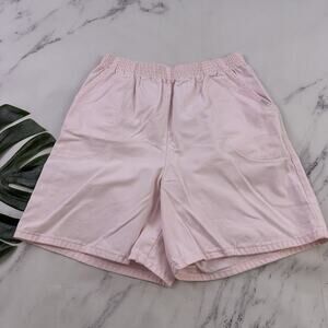 Chic Womens Vintage 90s Mom Shorts Size M Pastel Pink Denim Pull On High Rise